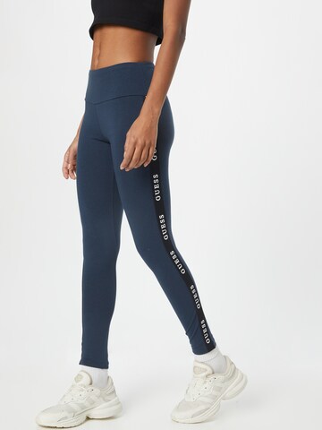 GUESS Skinny Sporthose 'ALINE' in Blau: predná strana