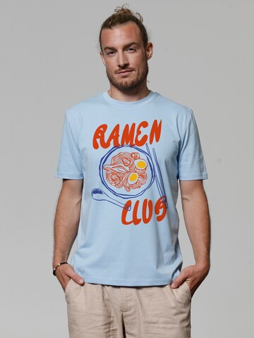 Watapparel Shirt 'Ramen Club' in Blue: front