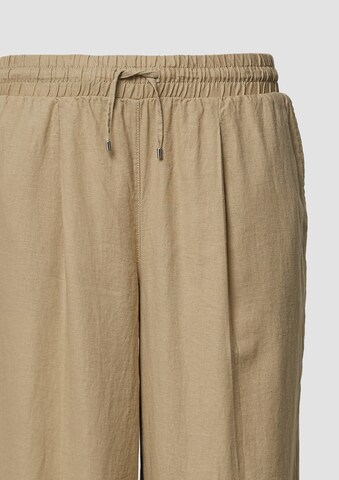 s.Oliver Wide Leg Hose in Braun