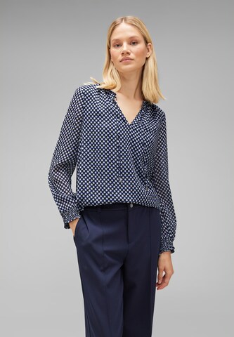 STREET ONE Blouse in Blue: front