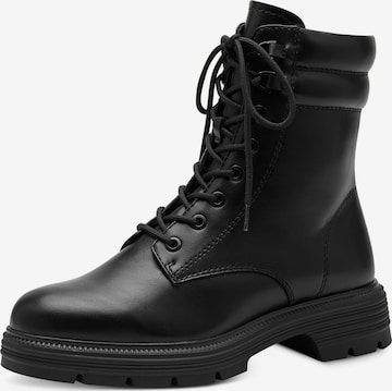 TAMARIS Lace-Up Ankle Boots in Black: front