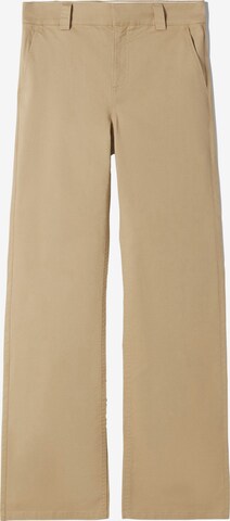 regular Pantaloni chino di Bershka in beige: frontale