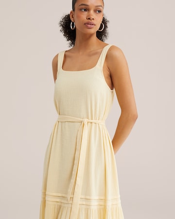 WE Fashion - Vestido de verão em amarelo