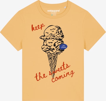 Watapparel Shirt 'Ice cream' in Yellow: front