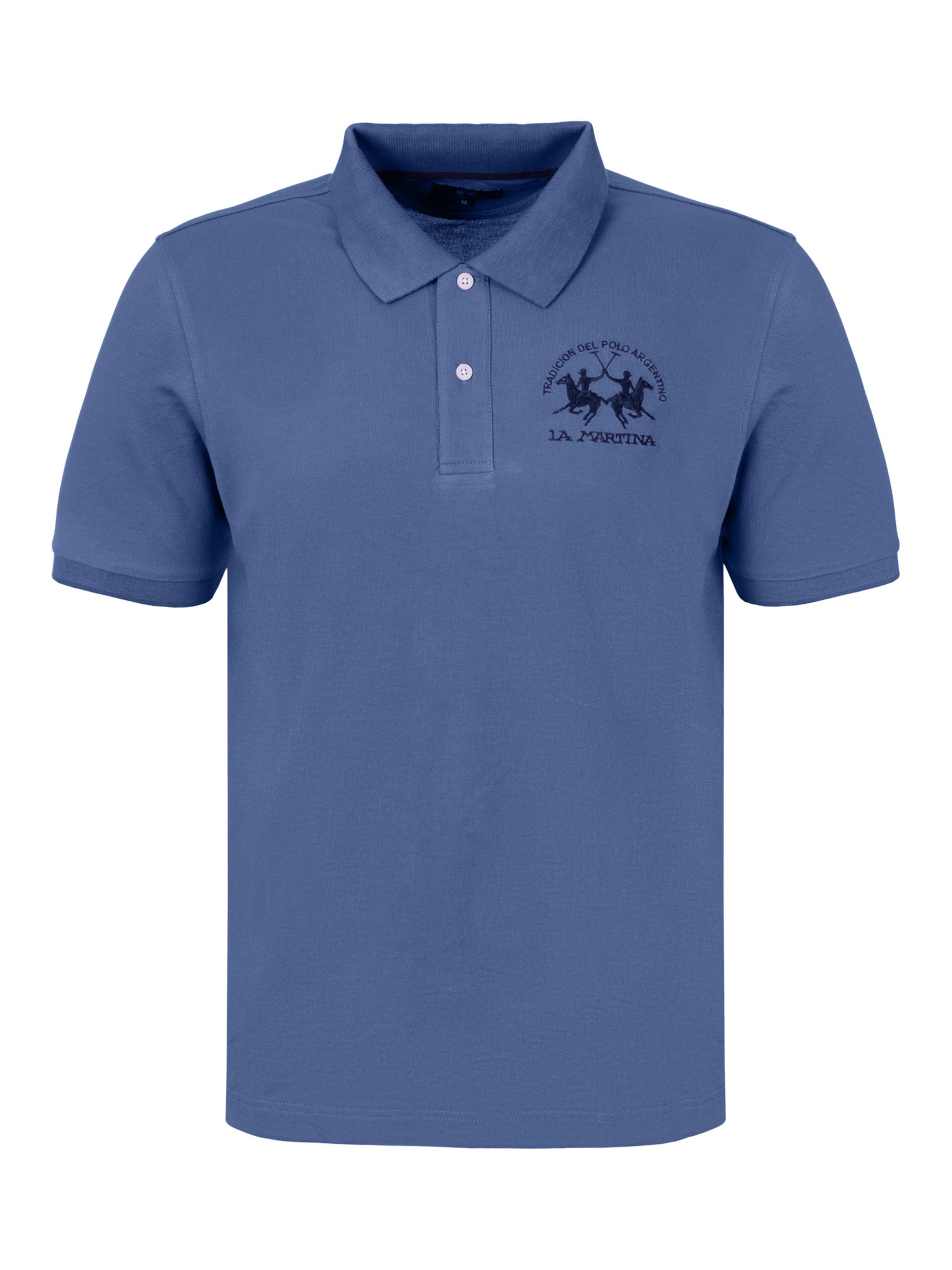 La Martina - Camiseta en azul: frente