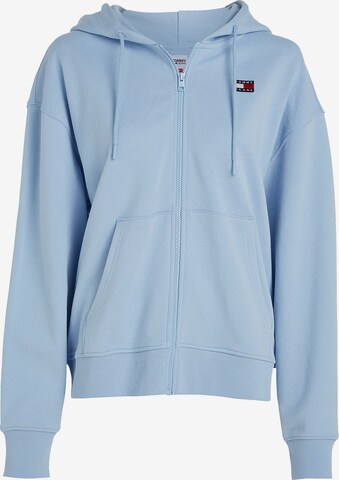 Tommy Jeans Zip-Up Hoodie in Blue: front