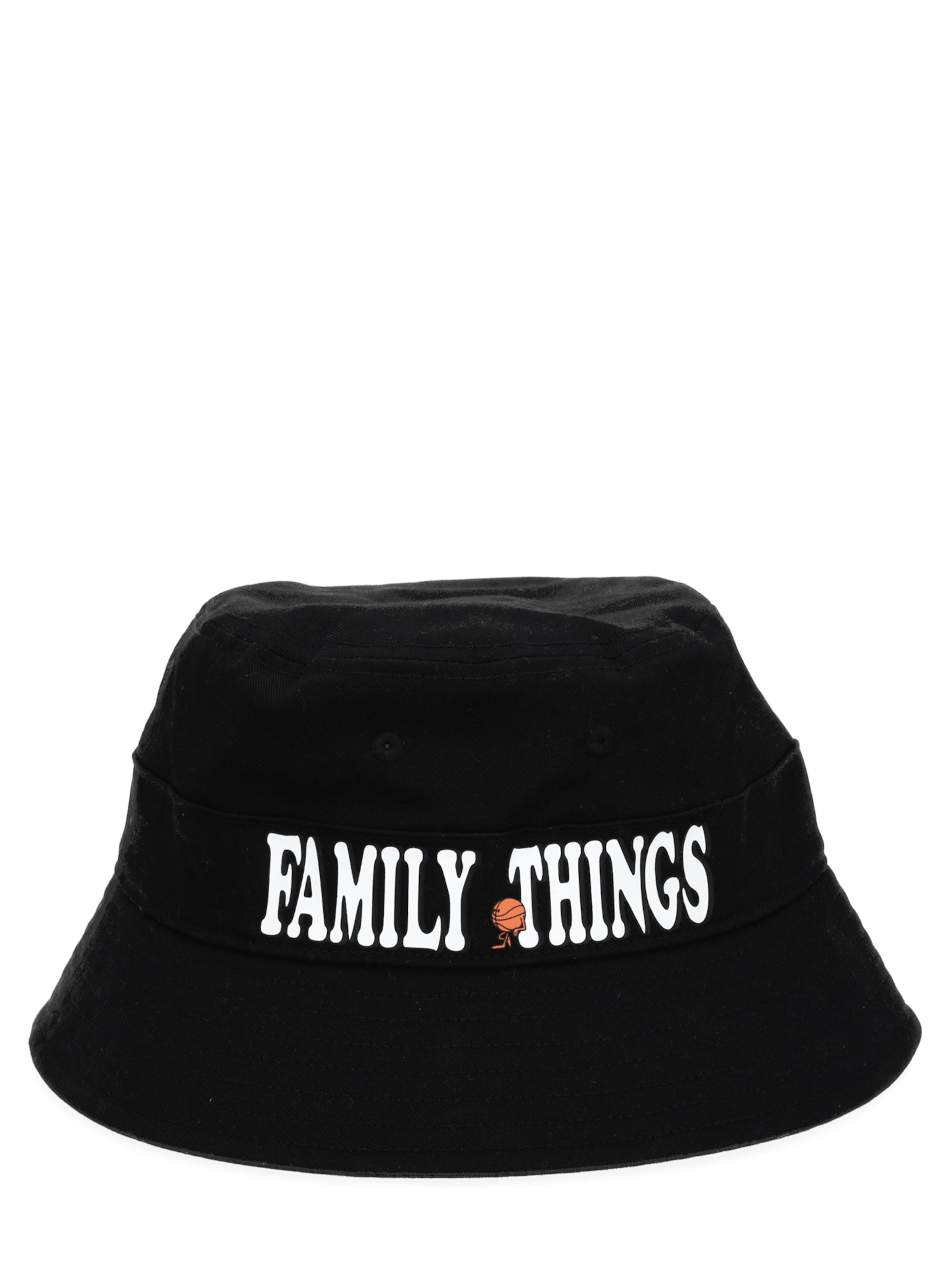 FC BAYERN MÜNCHEN Sports Hat 'Family Things' in Black: front