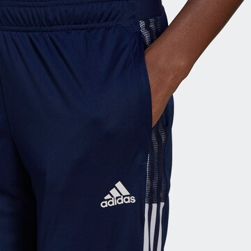 Coupe slim Pantalon de sport 'Tiro 21' ADIDAS SPORTSWEAR en bleu