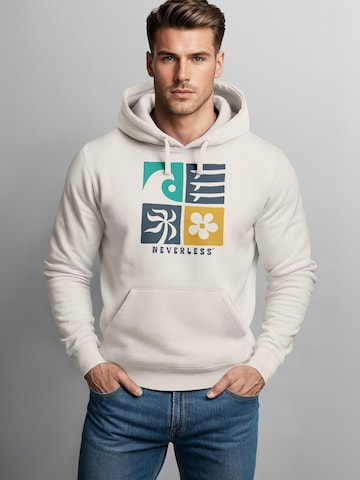 Neverless Sweatshirt 'California Surf' in Beige