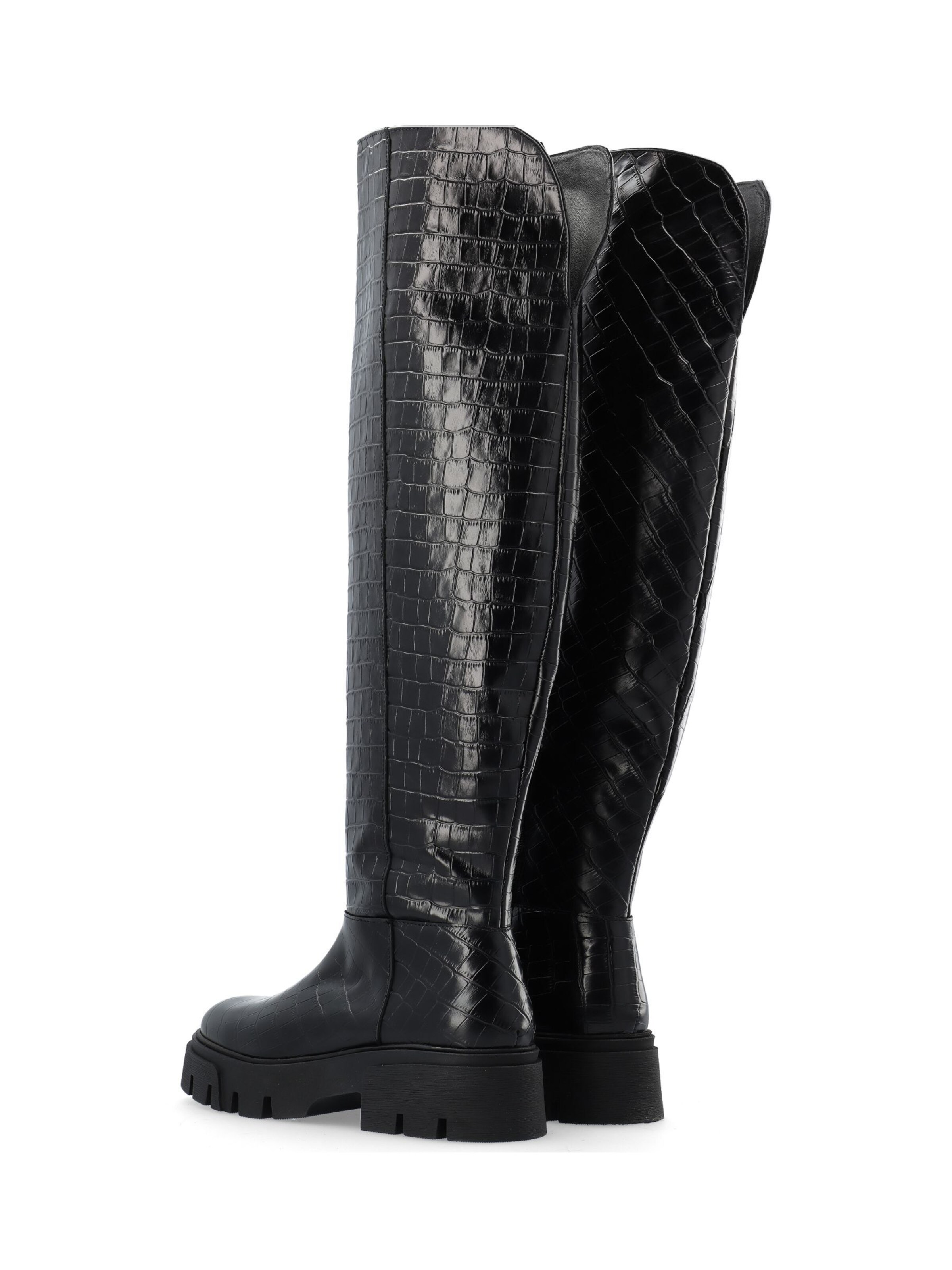 Bianco Overknees 'KALL' in Black