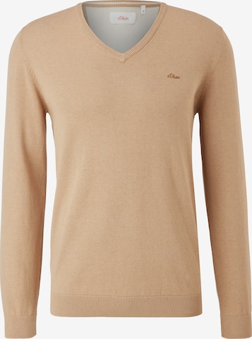 s.Oliver Sweater in Brown: front