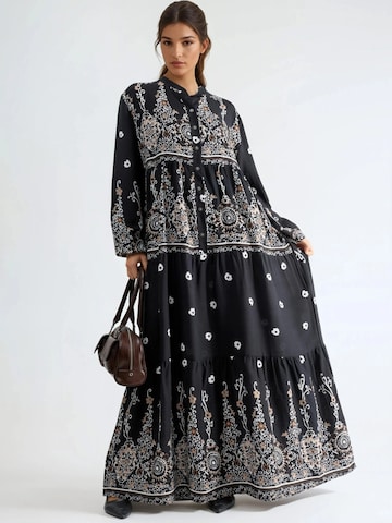 Hiccup Maxi Kleid in Mischfarben: Vorderseite