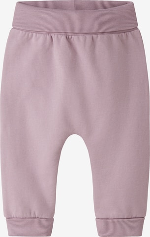 NAME IT Tapered Broek 'NBFTASALLE' in Lila: voorkant