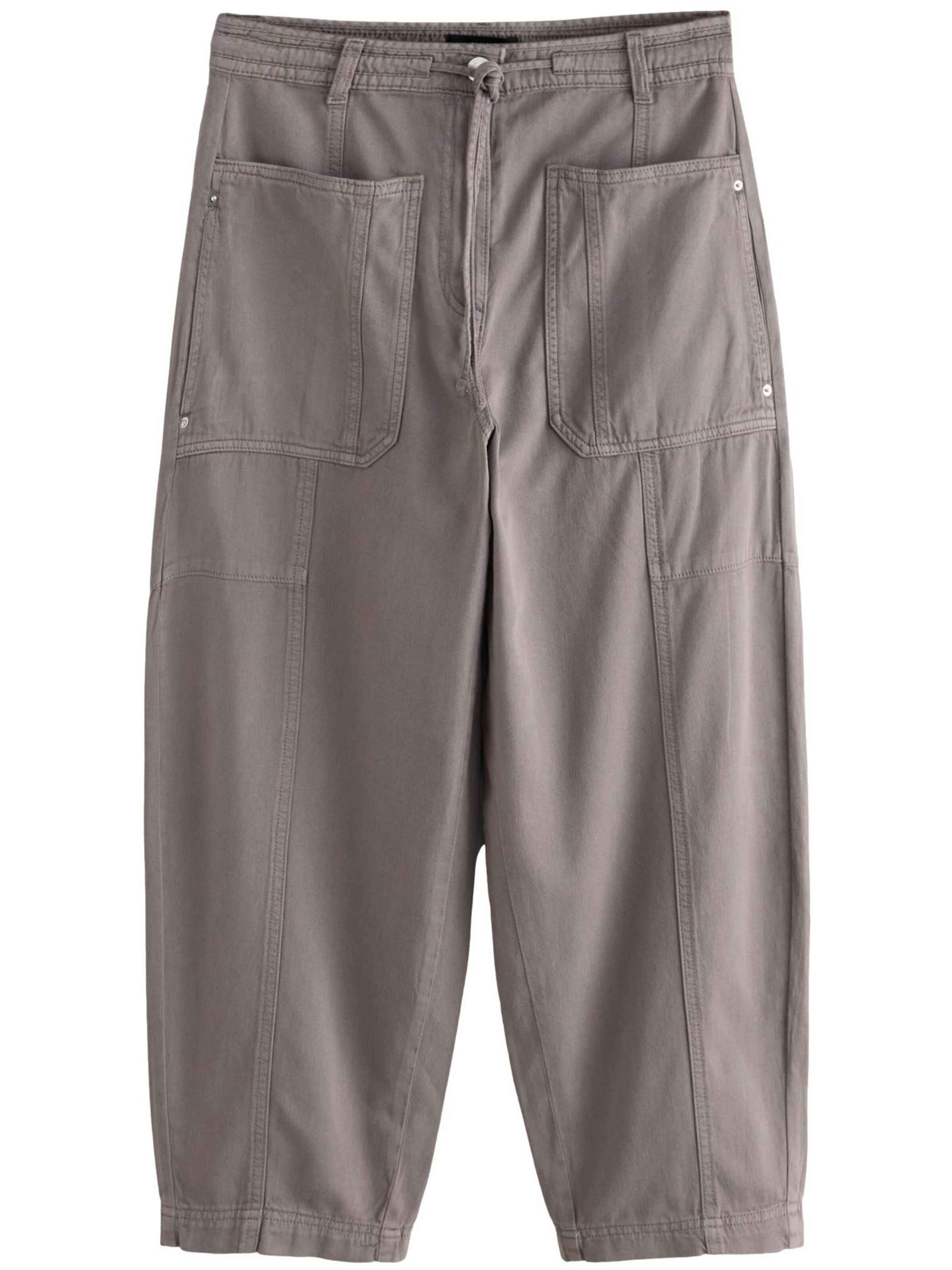 Barrel Pantalon Next en gris : devant