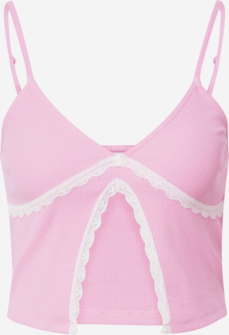 Haut 'AZYM KENYA' NEON & NYLON en rose : devant