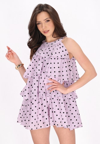 Robe faina en violet : devant