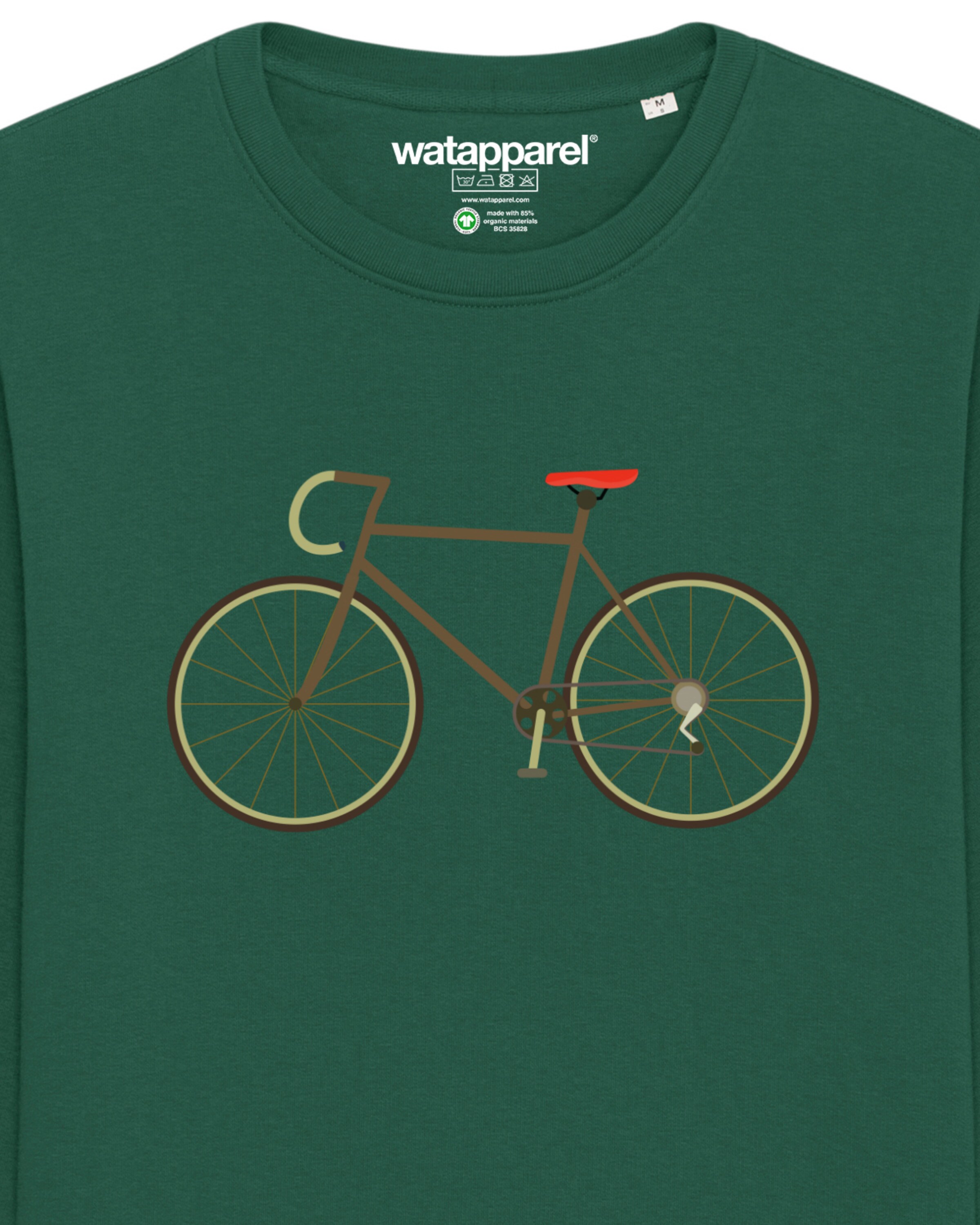 Sweat-shirt 'Fahrrad' Watapparel en vert