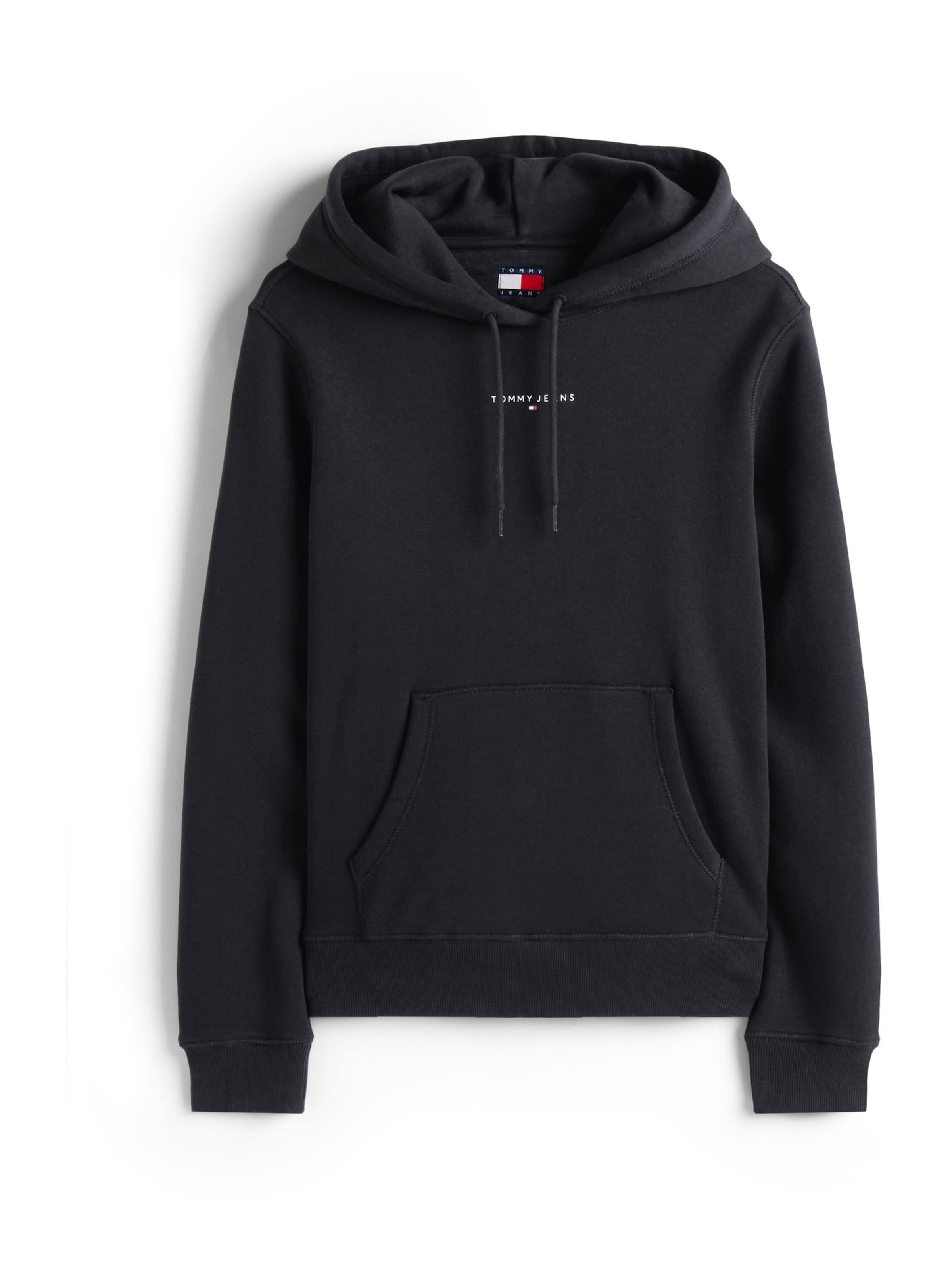 Tommy JeansSweater majica - crna boja: prednji dio