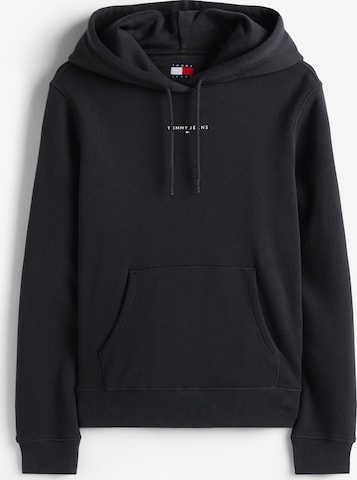 Tommy Jeans Суичър в черно: отпред
