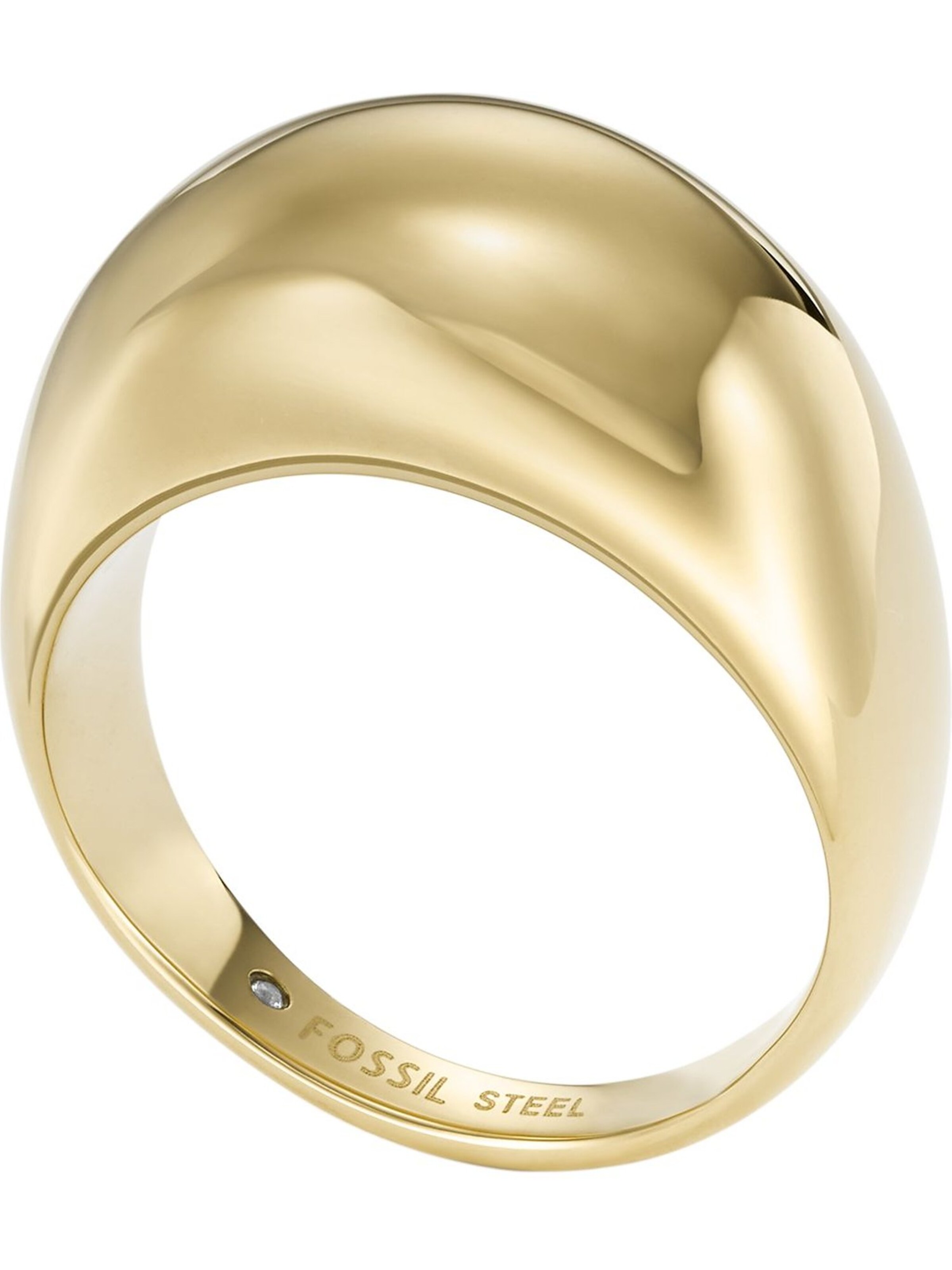 FOSSIL Ring in Gold: Vorderseite