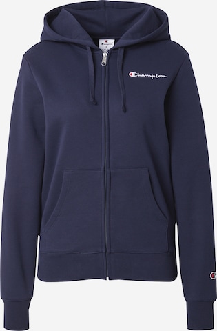 Veste de survêtement Champion Authentic Athletic Apparel en bleu : devant