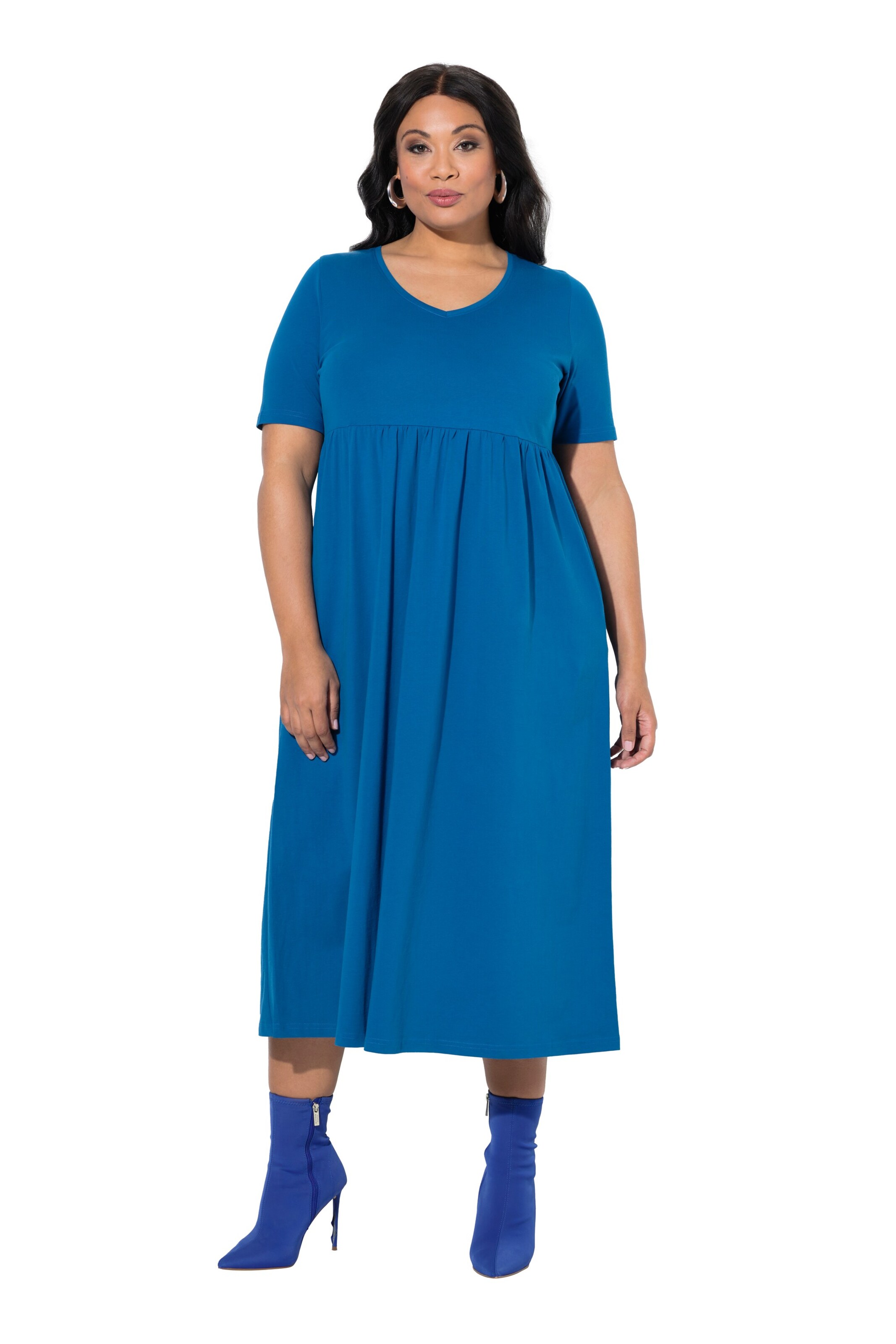 Ulla Popken Kleid in Blau: Vorderseite