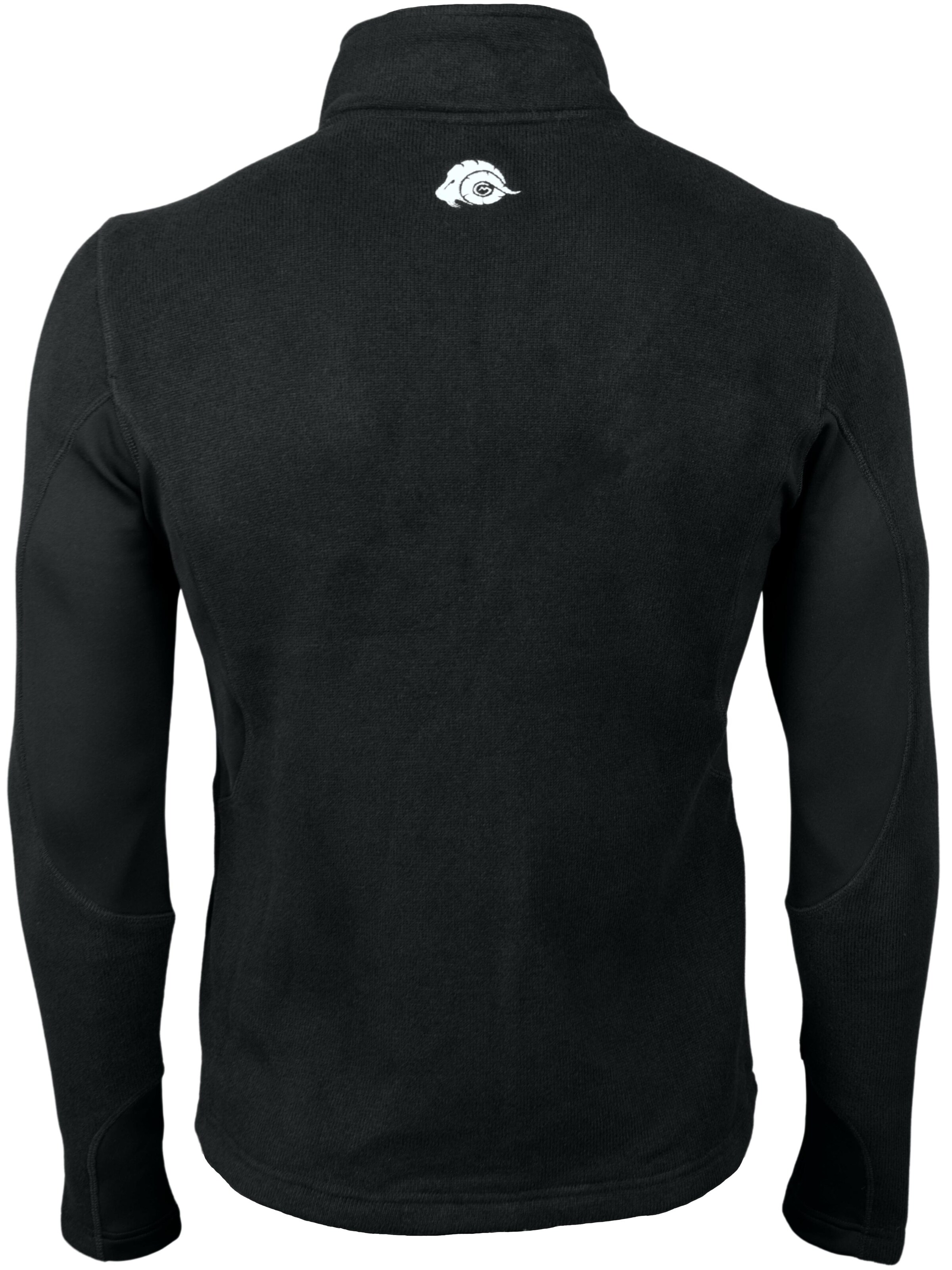 Guggen Mountain Functionele fleece jas 'Fusion Fleecejacke MML01vD Wanderjacke' in Zwart