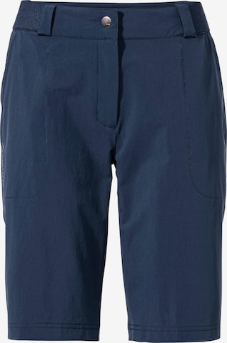 VAUDE Regular Outdoor Pants 'Farley STS II' in Blue: front