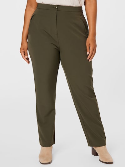 Guido Maria Kretschmer Curvy Collection Pants 'Lisa' in Khaki, View model