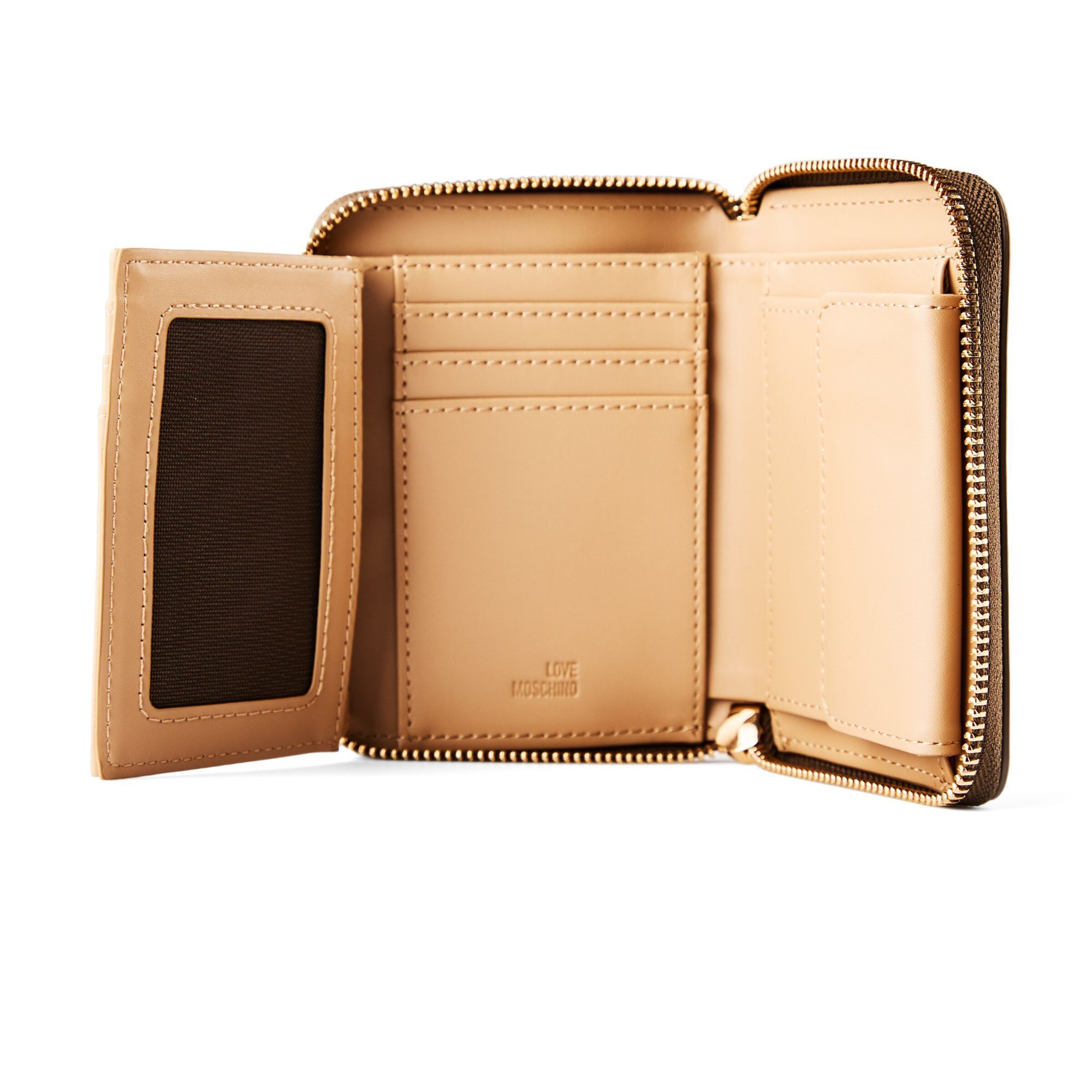 Porte-monnaies 'Bold Love' Love Moschino en marron