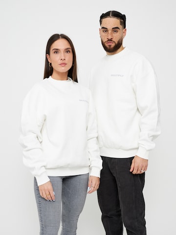 Multiply Apparel Sweatshirt 'Multiply' in Weiß: predná strana