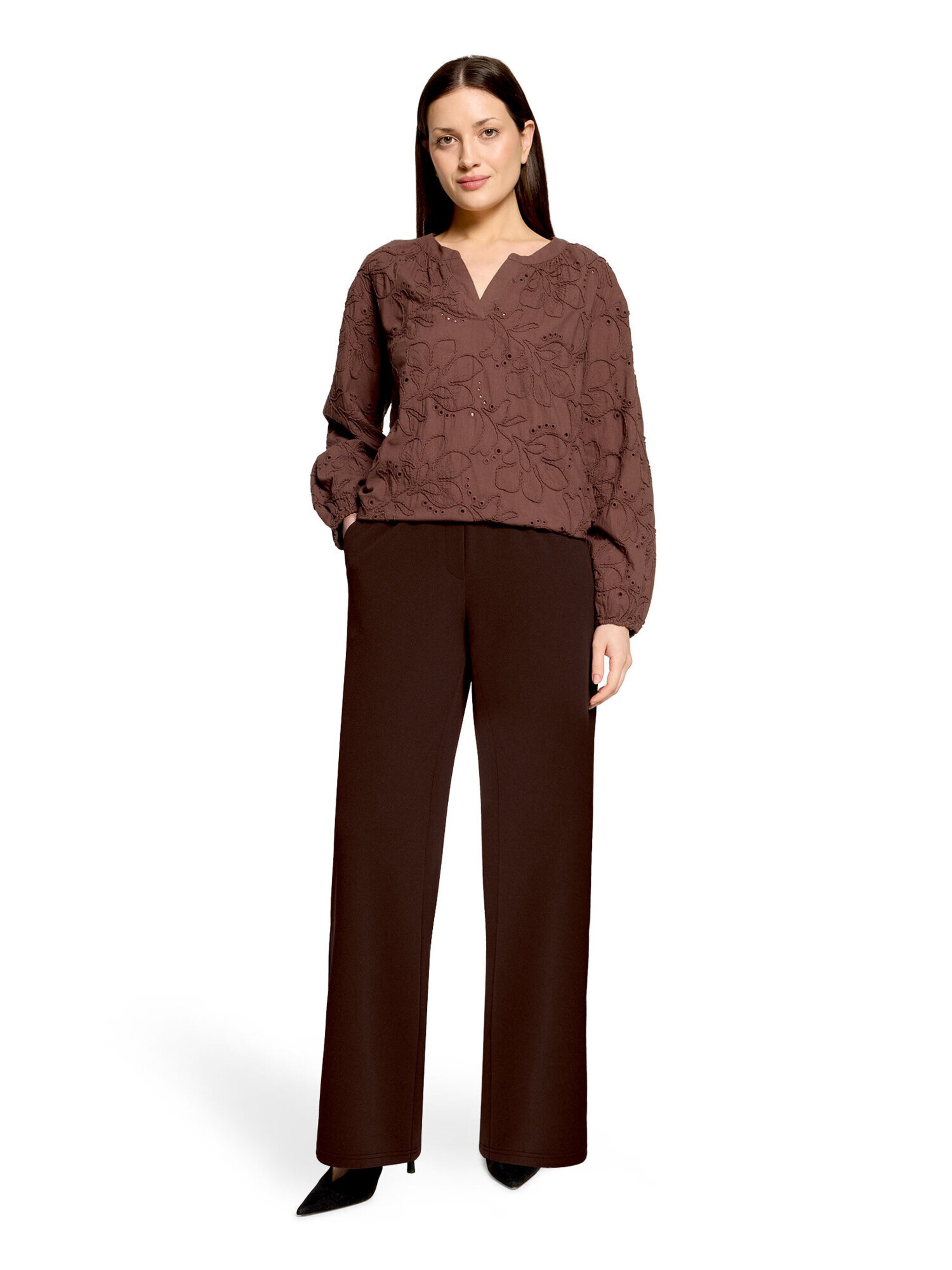 Betty Barclay Loosefit Hose in Braun: Vorderseite