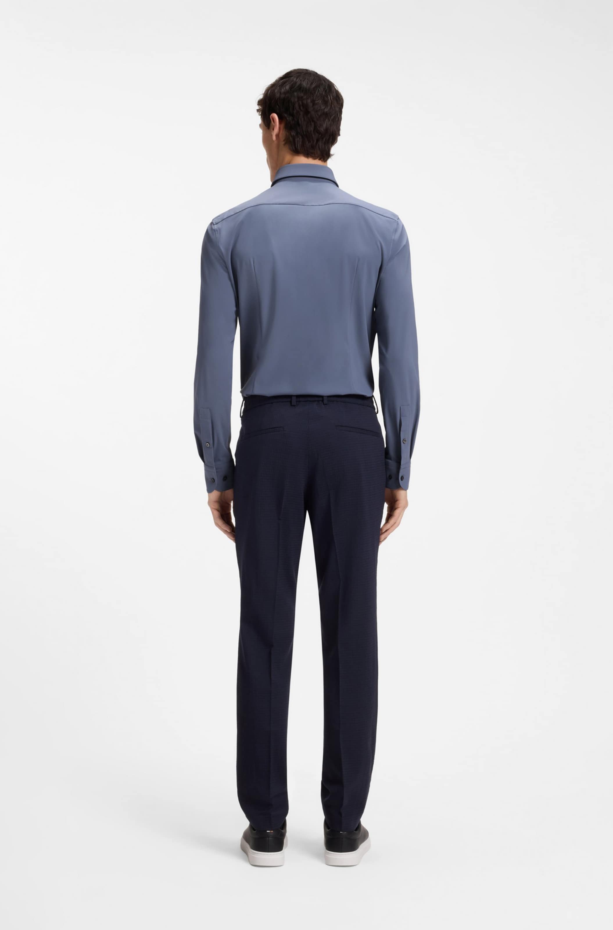BOSS Slim Fit Businesshemd in Blau