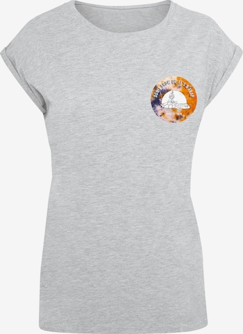 F4NT4STIC Shirt 'Heroes of Childhood Pinocchio Sundowner' in Grijs: voorkant