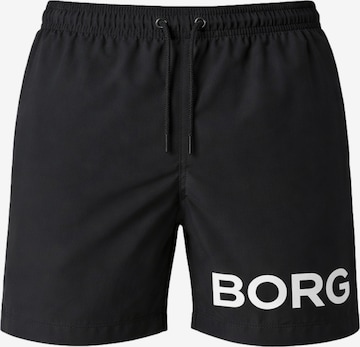 Shorts de bain BJÖRN BORG en noir : devant