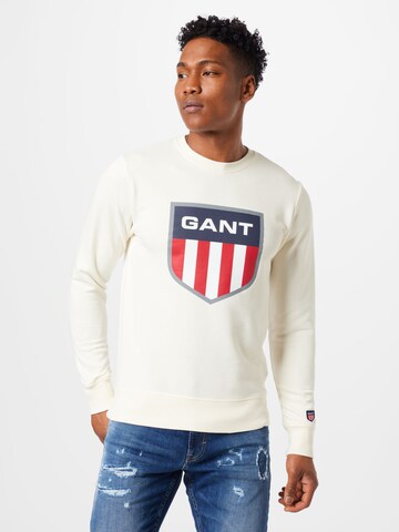 GANT Tréning póló - bézs: elől