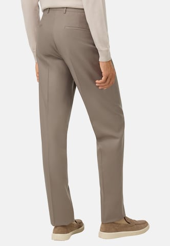 Boggi Milano Regular Bandplooibroek in Beige