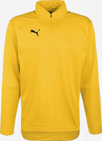 Sweat de sport PUMA en jaune : devant