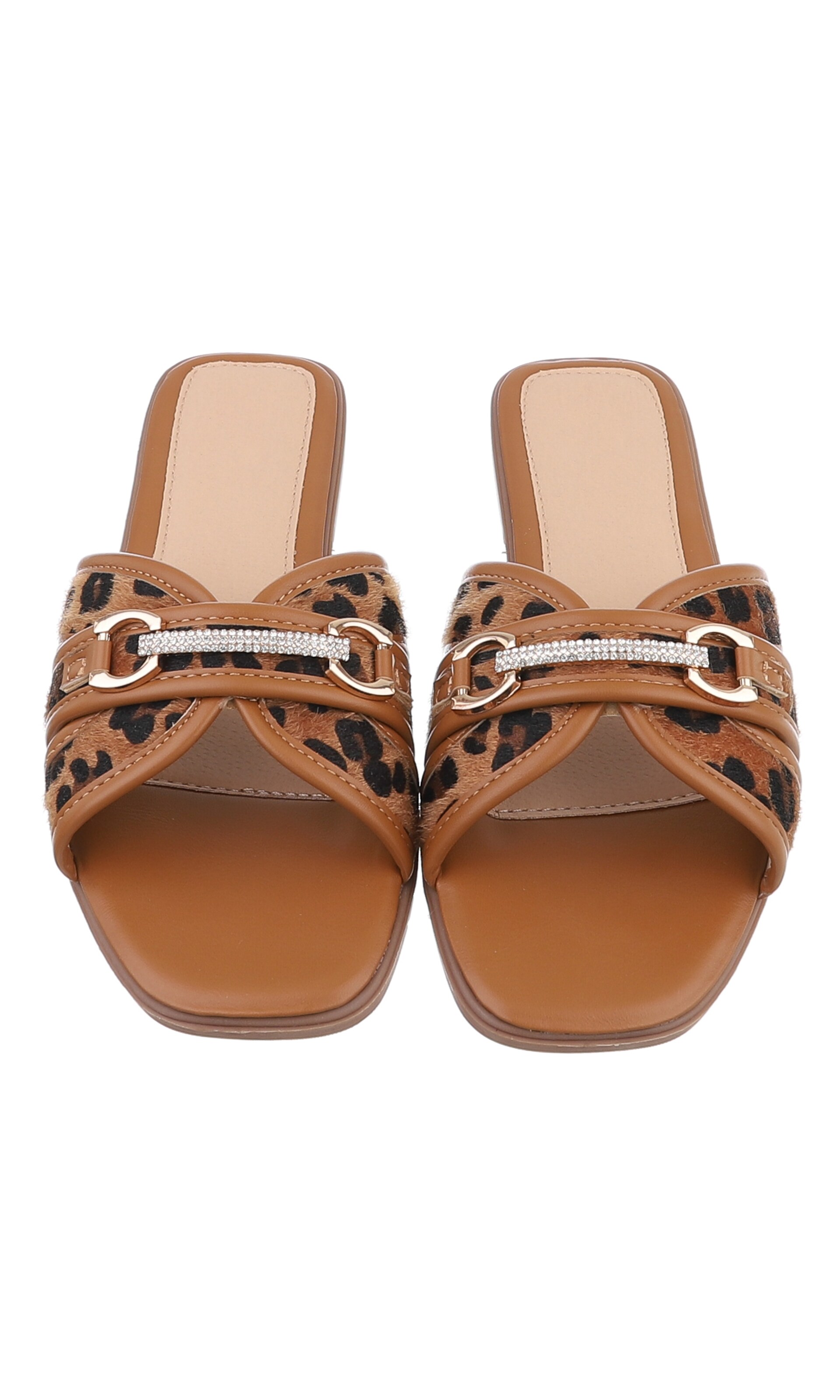 Ital-Design Pantolette in Braun