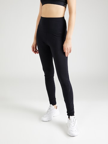 Skinny Pantaloni sportivi 'TUNDRA175' di super.natural in nero: frontale