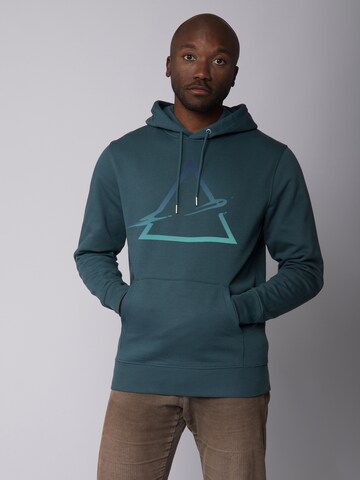 Sweat-shirt 'Triangle' Watapparel en bleu : devant