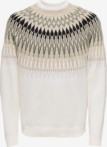 balta Only & Sons Megztinis 'ONSTERRY': priekis