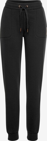 BENCH Tapered Loungepants in Schwarz: predná strana