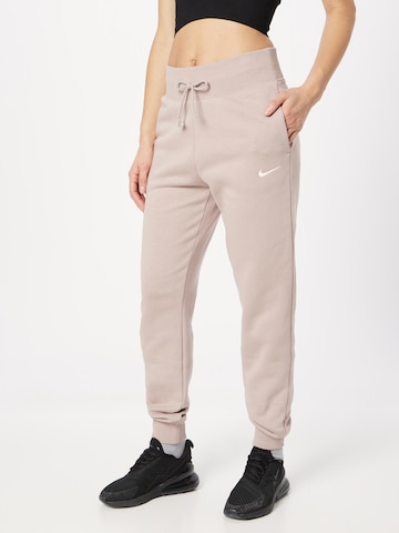 Effilé Pantalon Nike Sportswear en rose : devant