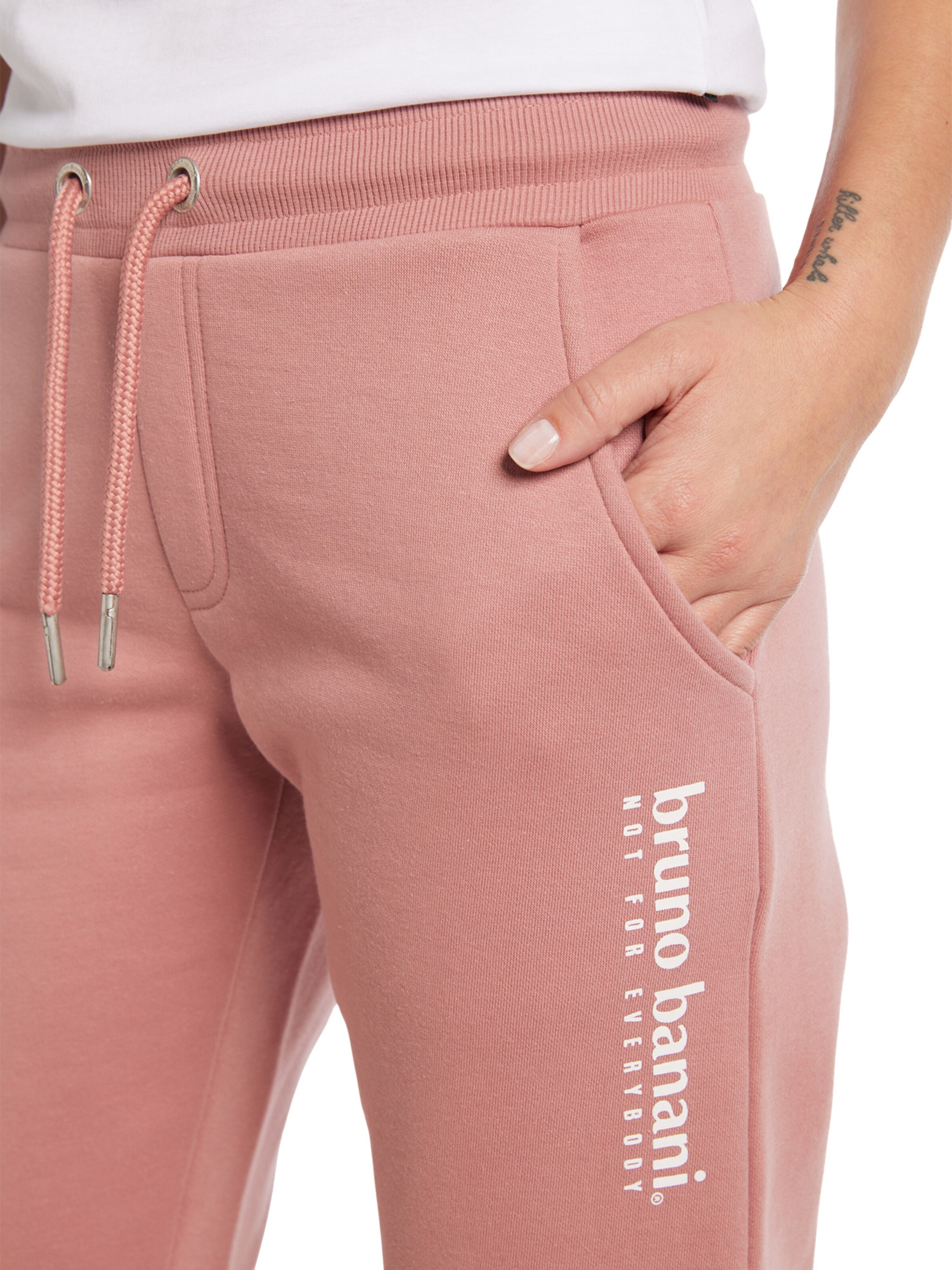 Bruno Banani Tapered Trousers 'Carson' in Pink