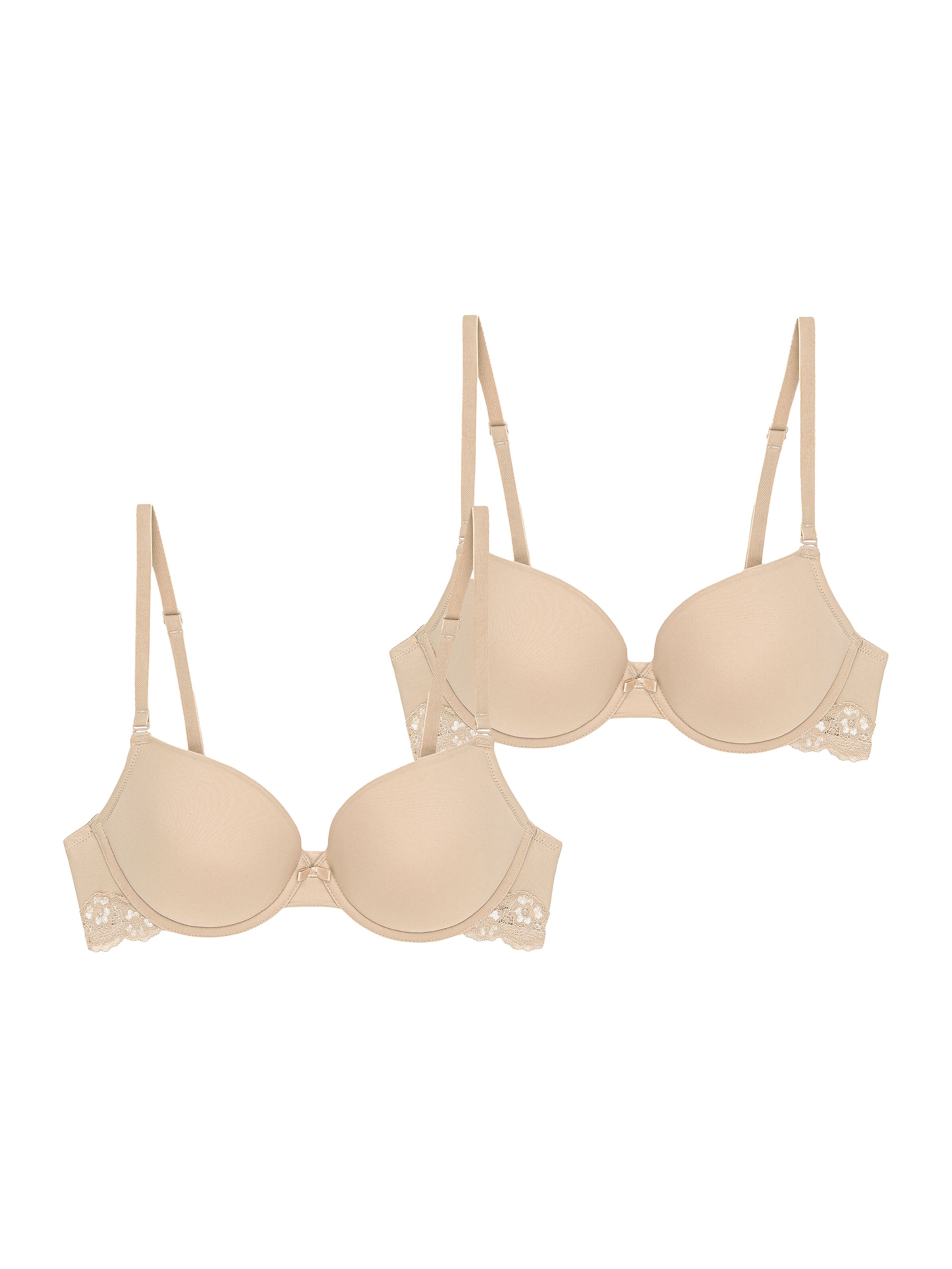 TRIUMPH Push-up Push-up-BH ' Lovely Micro ' in Beige: Vorderseite