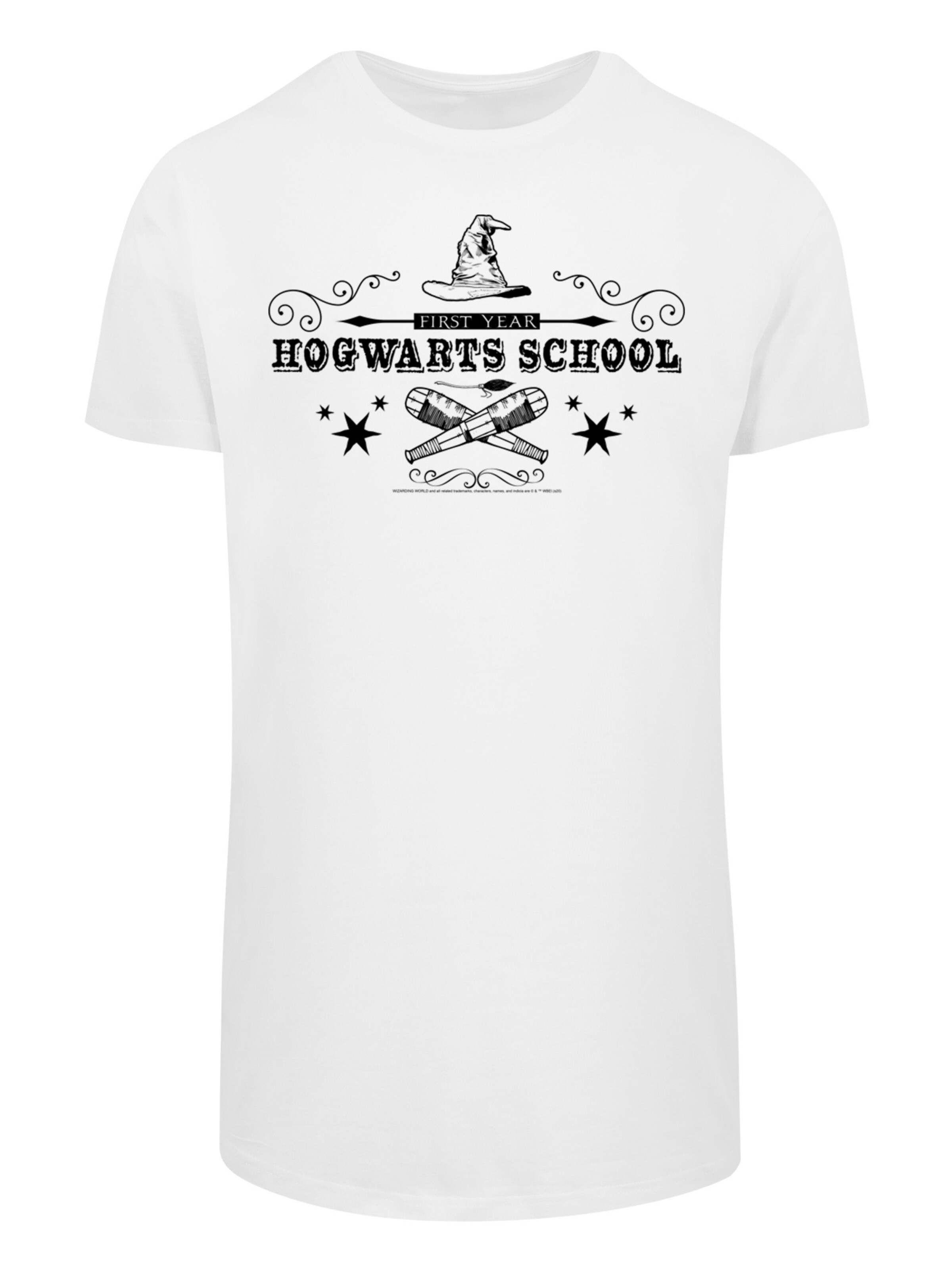F4NT4STIC Shirt 'Harry Potter Hogwarts First Year' in White: front