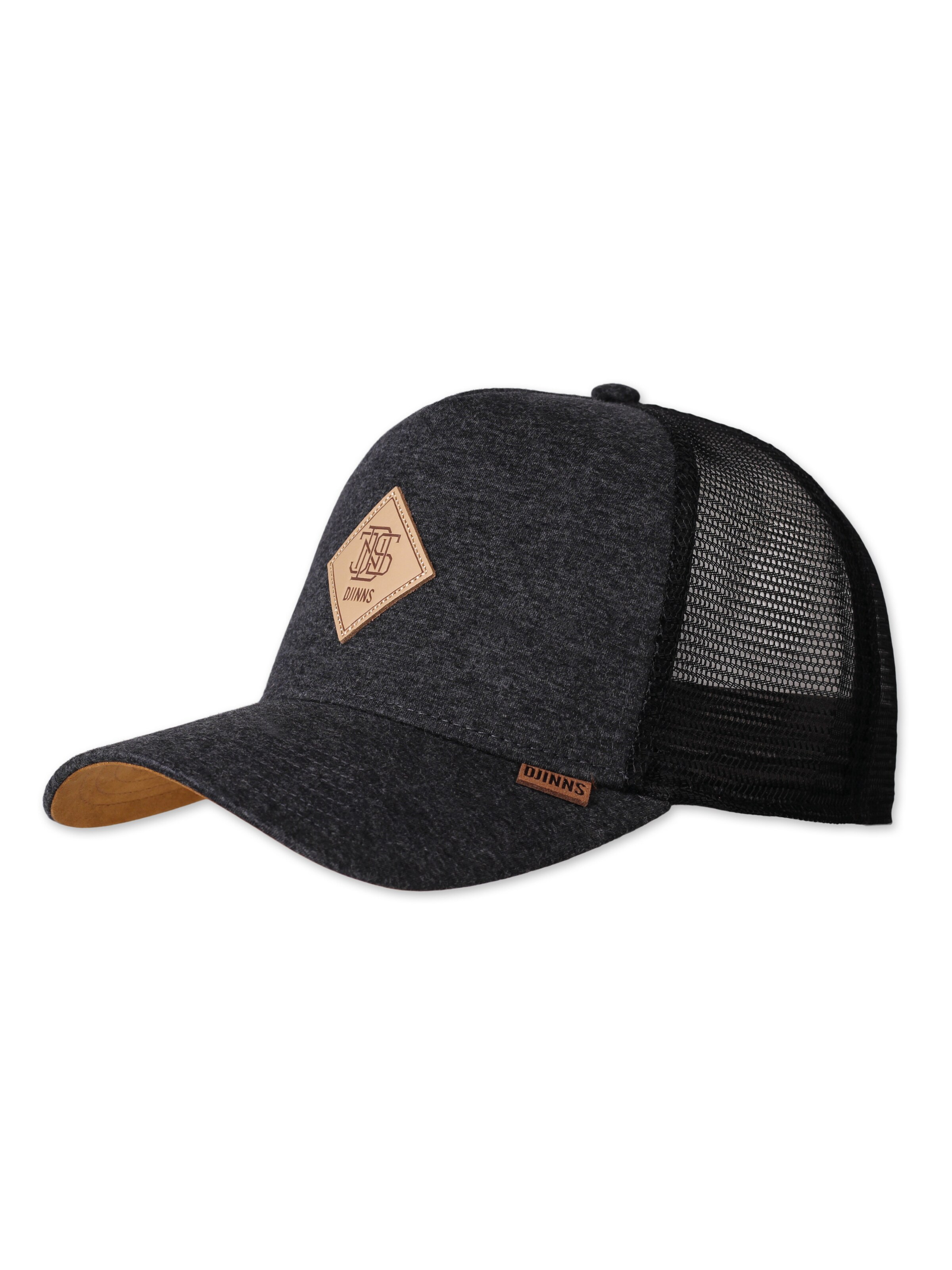 DJINNS Nokamüts, värv must: eest vaates