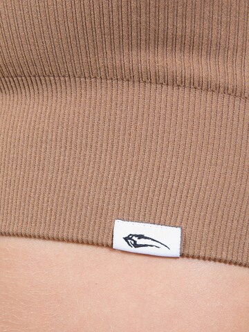 Smilodox Bralette Sports Top in Brown