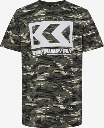 T-Shirt fonctionnel 'FSK LOW' Hummel en vert : devant